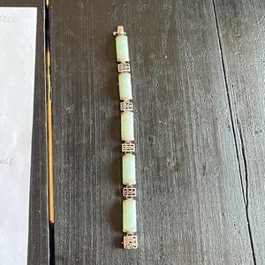 Sterling silver Jade bracelet